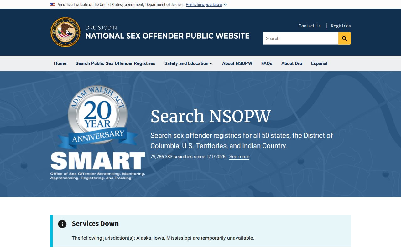 Inyo County sex offender search national NSOPW portal